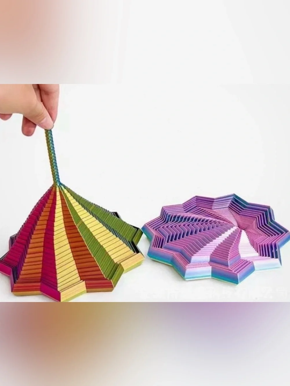 3D Printed Expandable Fidget Star Toy – Fractal Hexagon Sensory Anti-Stress